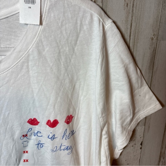 Old navy graphic t shirt women's size 3X Love Is Here To Stay - Picture 7 of 15